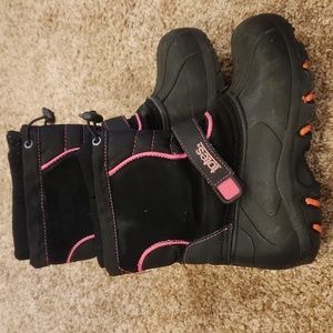 Totes Girls Winter Boots, size 2
